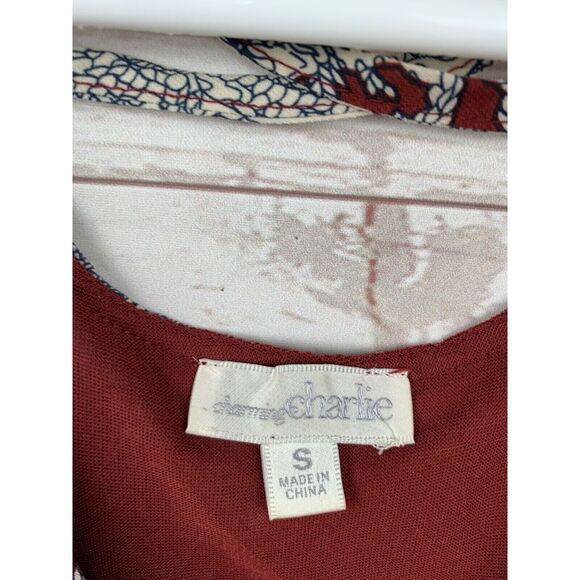 Charming Charlie‎ Dress womens small Long Sleeve Floral Boho Hippie - Picture 3 of 6